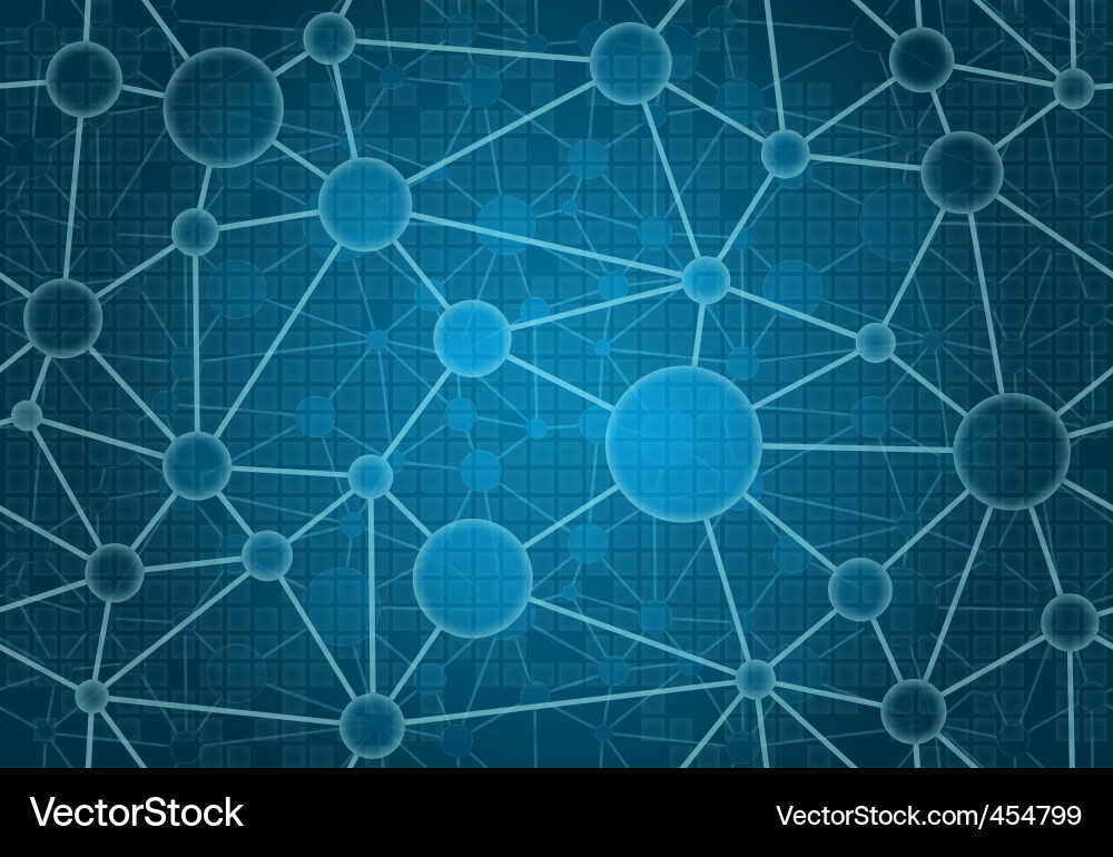 Modern Digital Network Background Vector Image