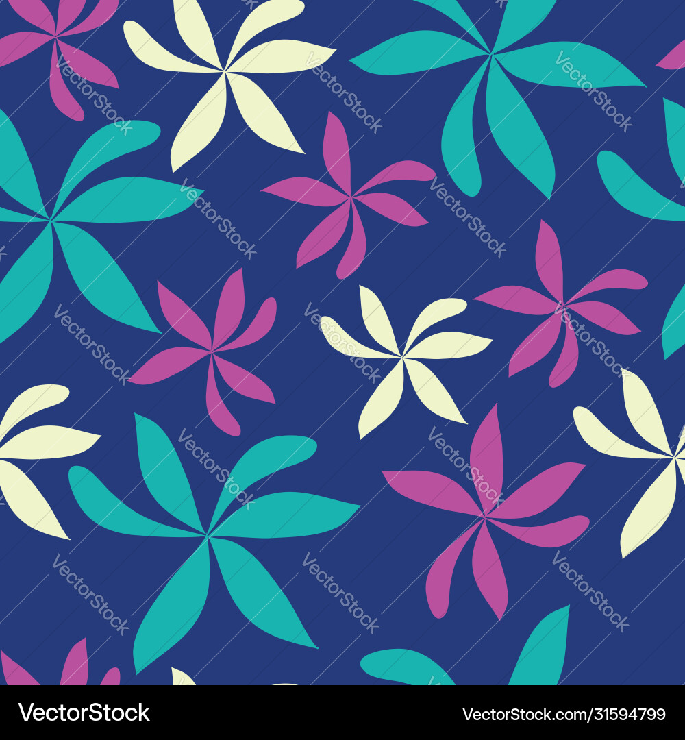 Random scatter flowers seamless repeat pattern Random scatter flowers seamless repeat pattern vector image