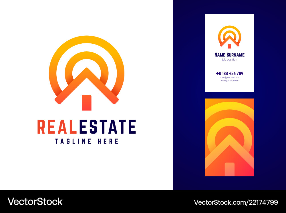 Real estate logo and business card template