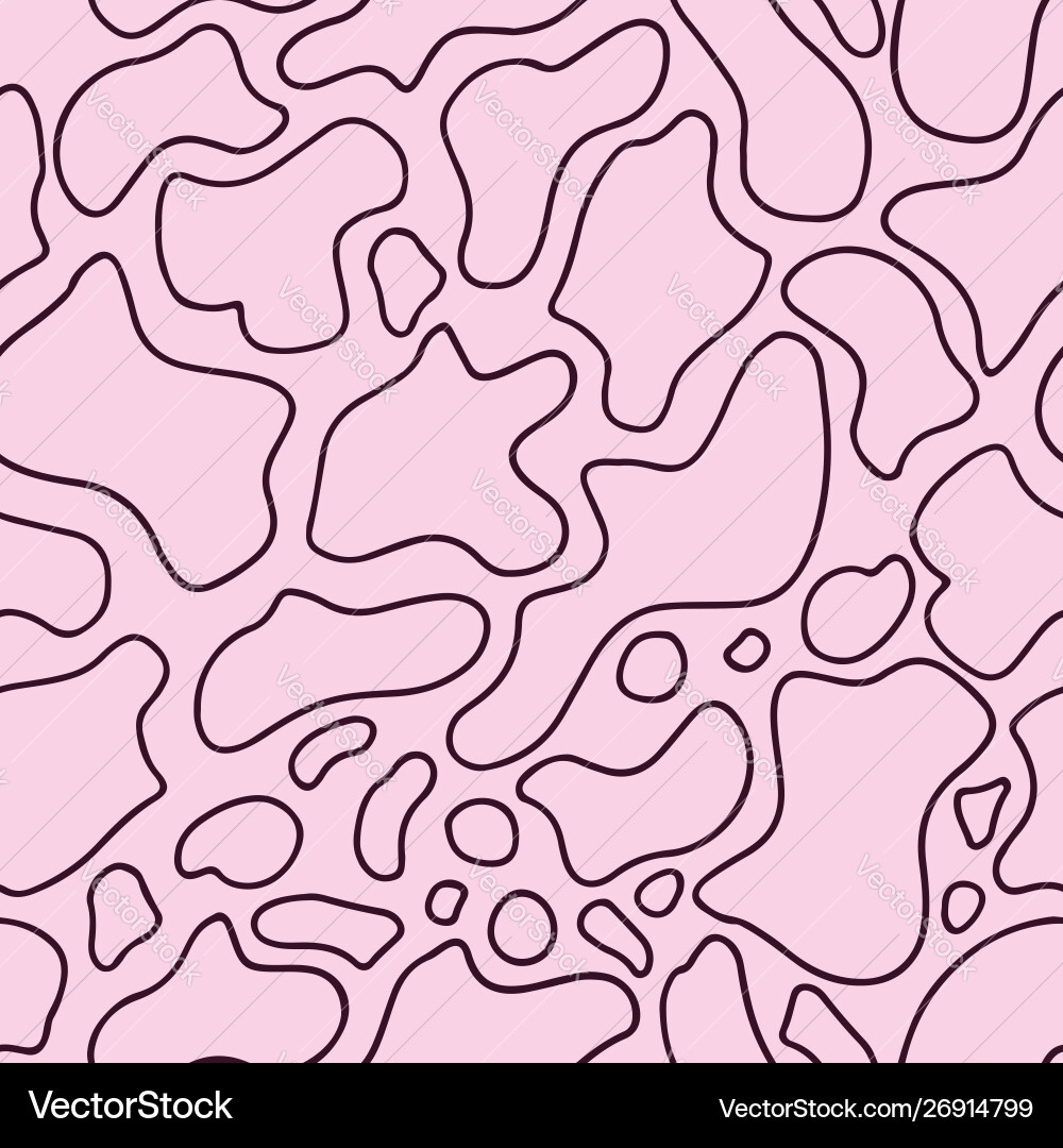 Seamless pattern with abstract lines on pink Seamless pattern with abstract lines on pink vector image