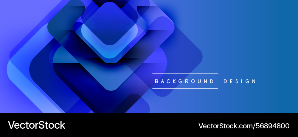 Abstract blue layers create dynamic visual effect vector image