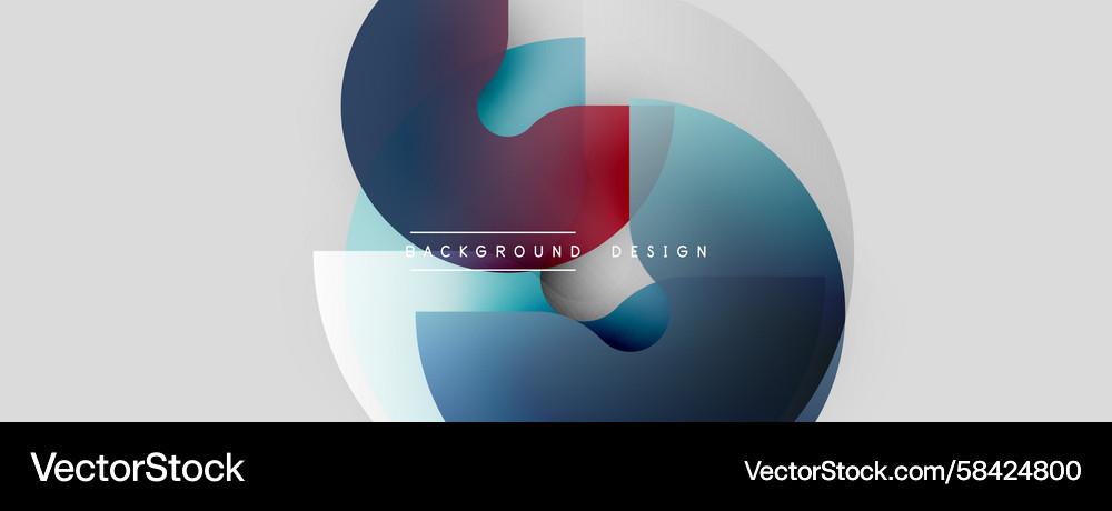 Abstract design features overlapping circles Abstract design features overlapping circles Vector Image
