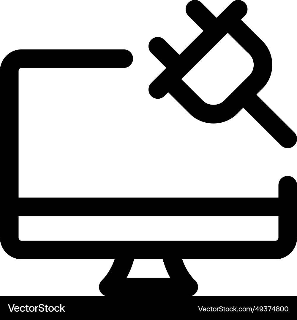 Battery charging on computer for extended usage vector image