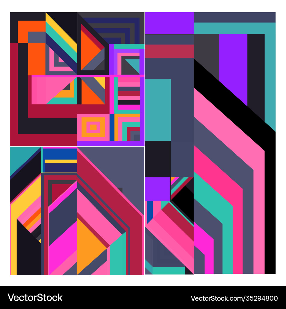Colorful geometric and curve background pattern Colorful geometric and curve background pattern Vector Image