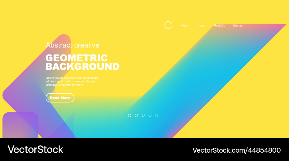 Fluid gradient triangles landing page background Fluid gradient triangles landing page background vector image