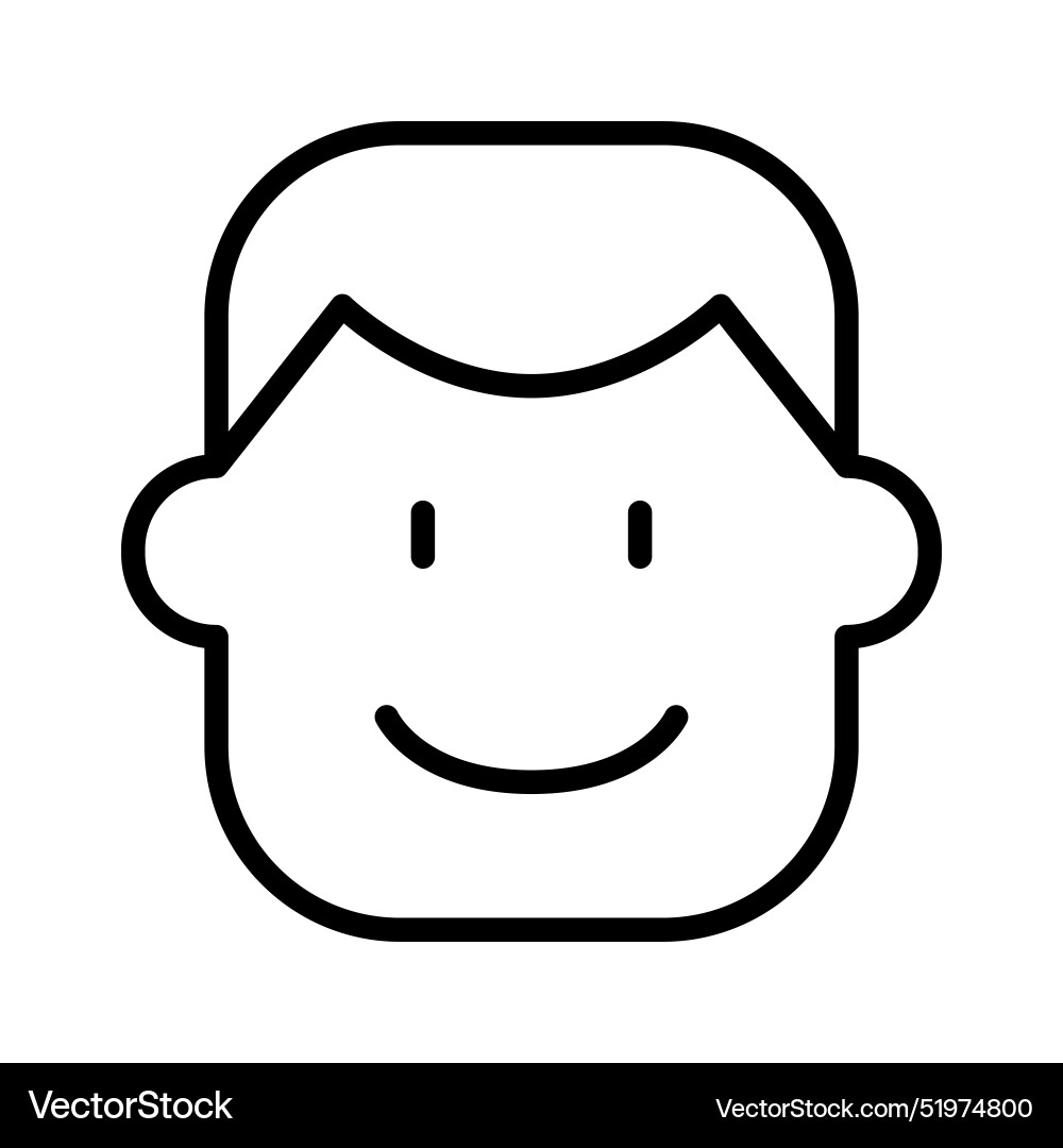 Man icon in thin line style graphic design Vector Image