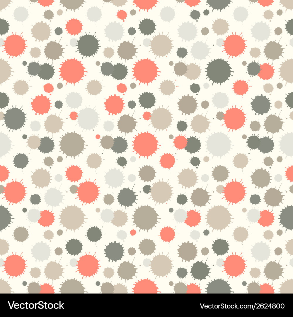 Seamless pattern with painted splash texture vector image