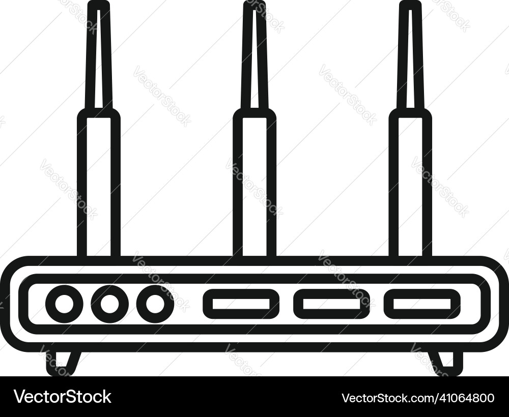Switch modem icon outline wireless device Switch modem icon outline wireless device vector image