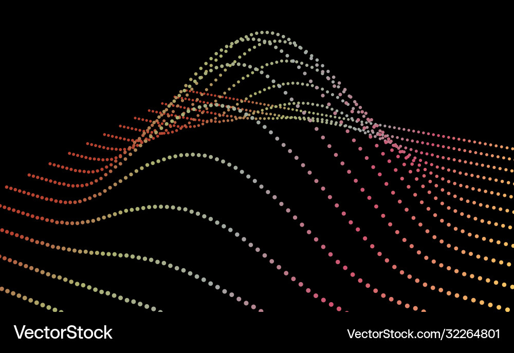Black hole anomaly distorting space particle flux Vector Image