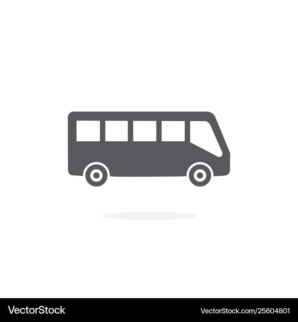Bus icon on white background Bus icon on white background vector image