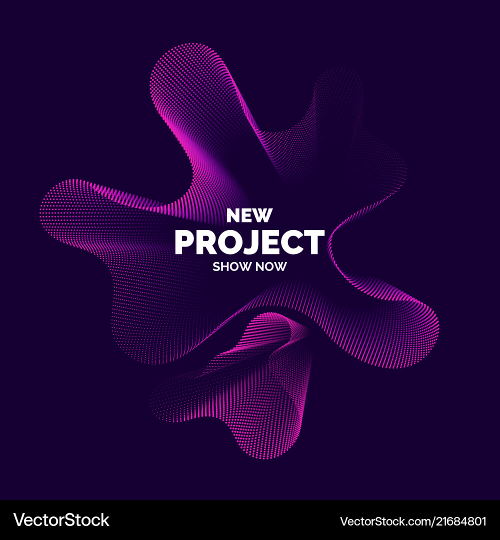 Dynamic Wave Pattern vector image