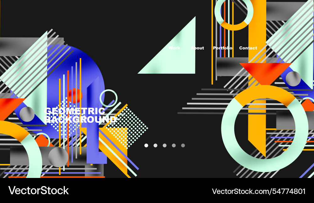 Geometric background showcasing sharp lines vector image