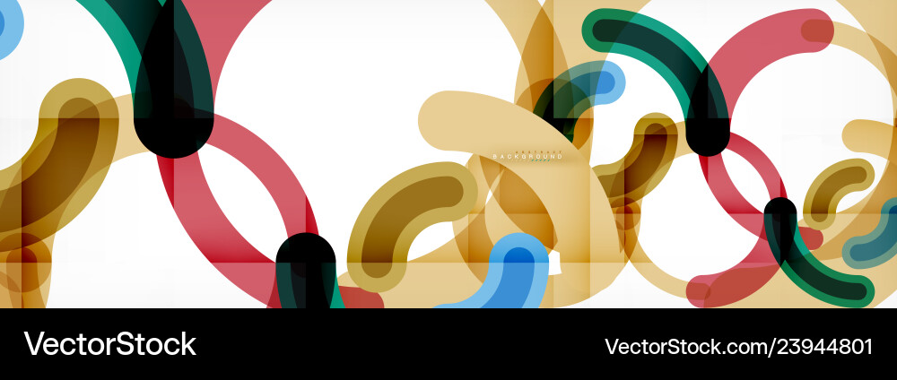 Linear design circle background Linear design circle background vector image