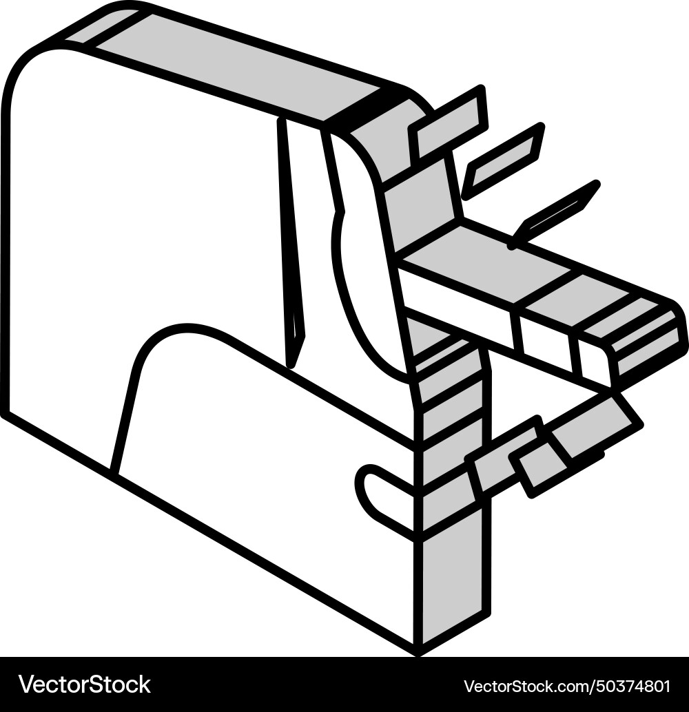 Pencil sharpener automatically isometric icon Pencil sharpener automatically isometric icon Vector Image