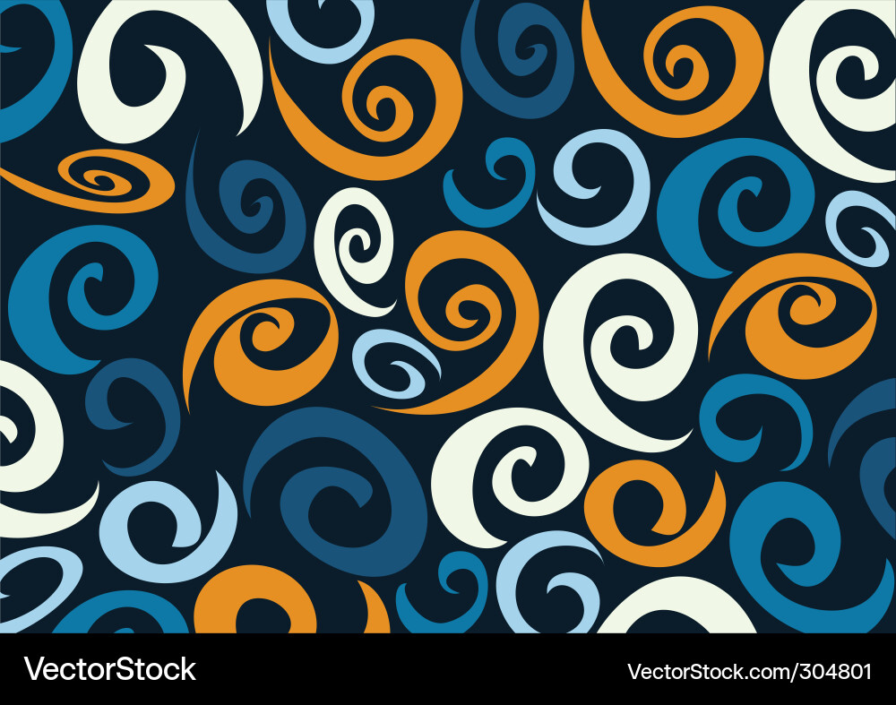 Retro Swirl Pattern Vector Image