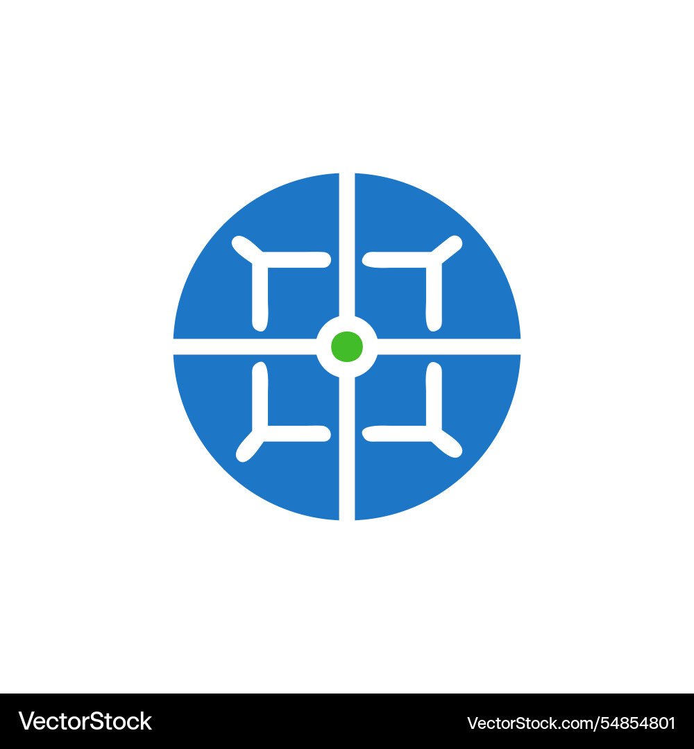 Target center focus point precision icon Vector Image