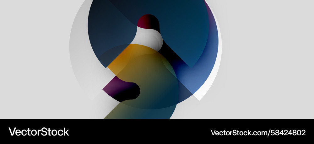 Abstract composition features overlapping circles Abstract composition features overlapping circles Vector Image