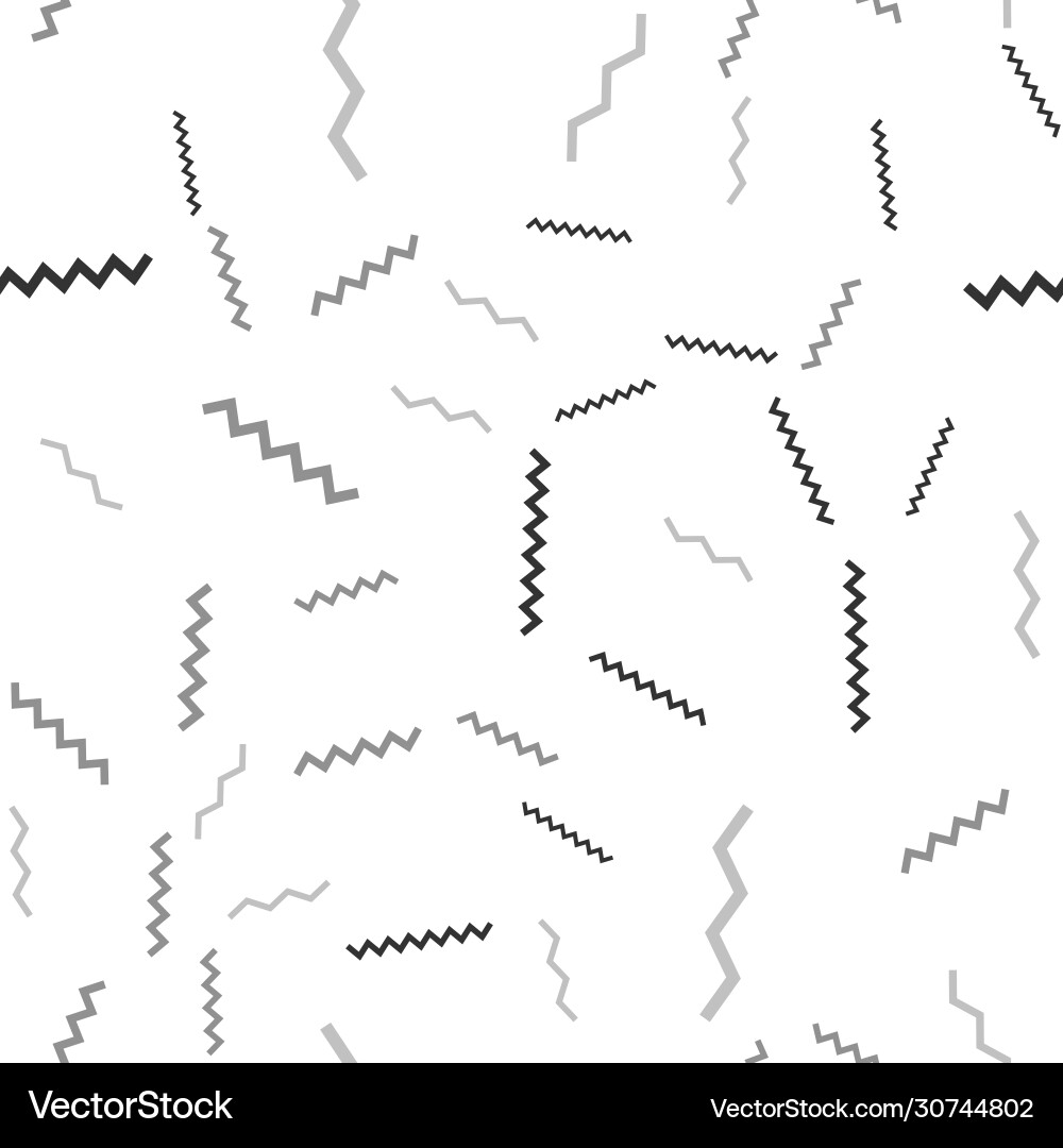 Abstract zigzag seamless pattern sketch vector image