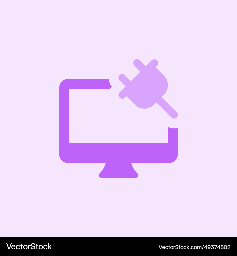 Battery charging on computer for extended usage vector image