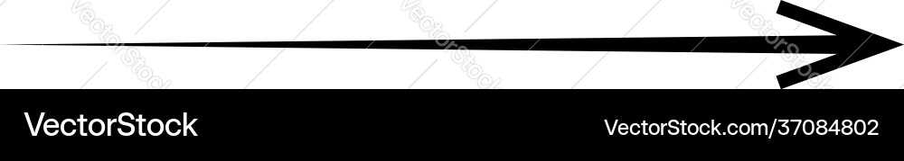 Black arrow pointing right shape element Black arrow pointing right shape element vector image