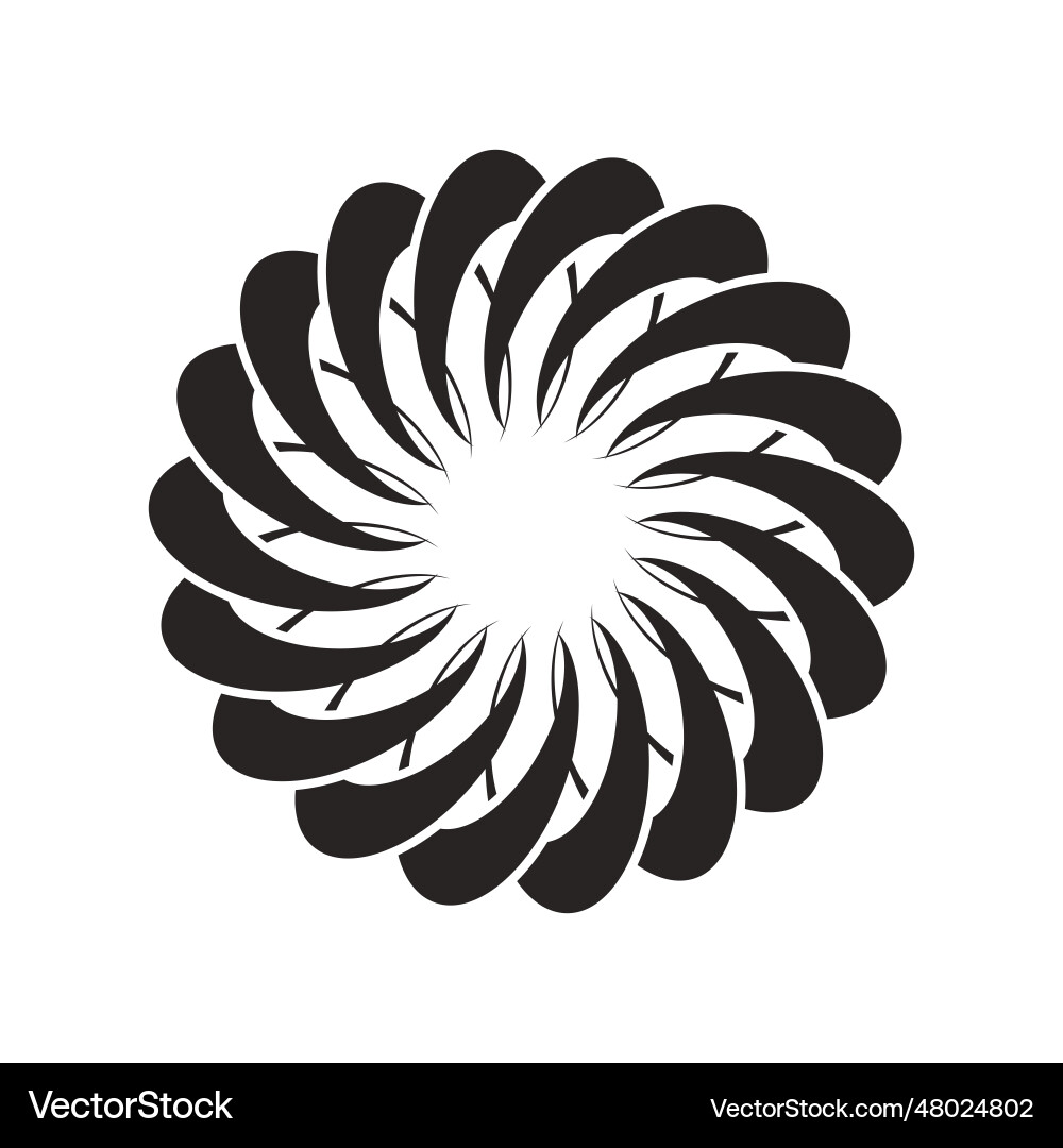 Circular pattern icon vector image