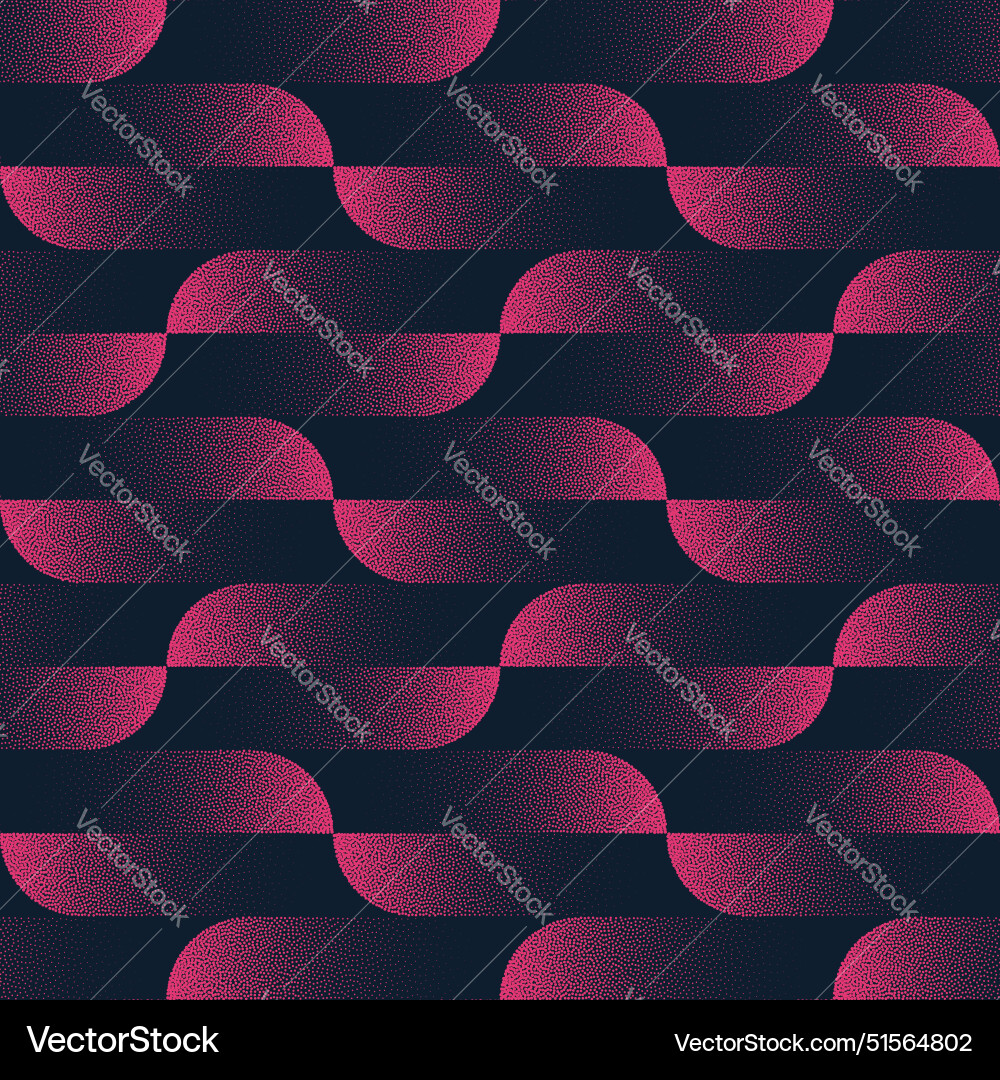 Dynamic Ovals Seamless Pattern vector image