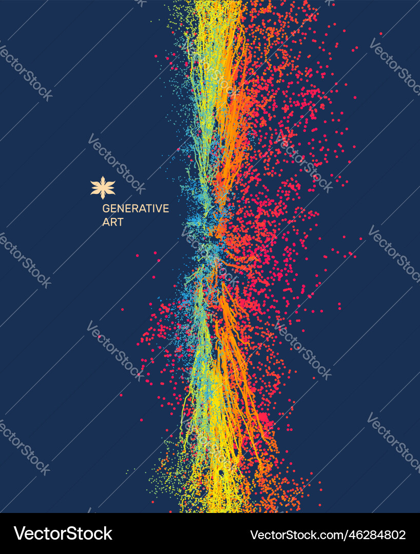Dynamic Particle Explosion vector image
