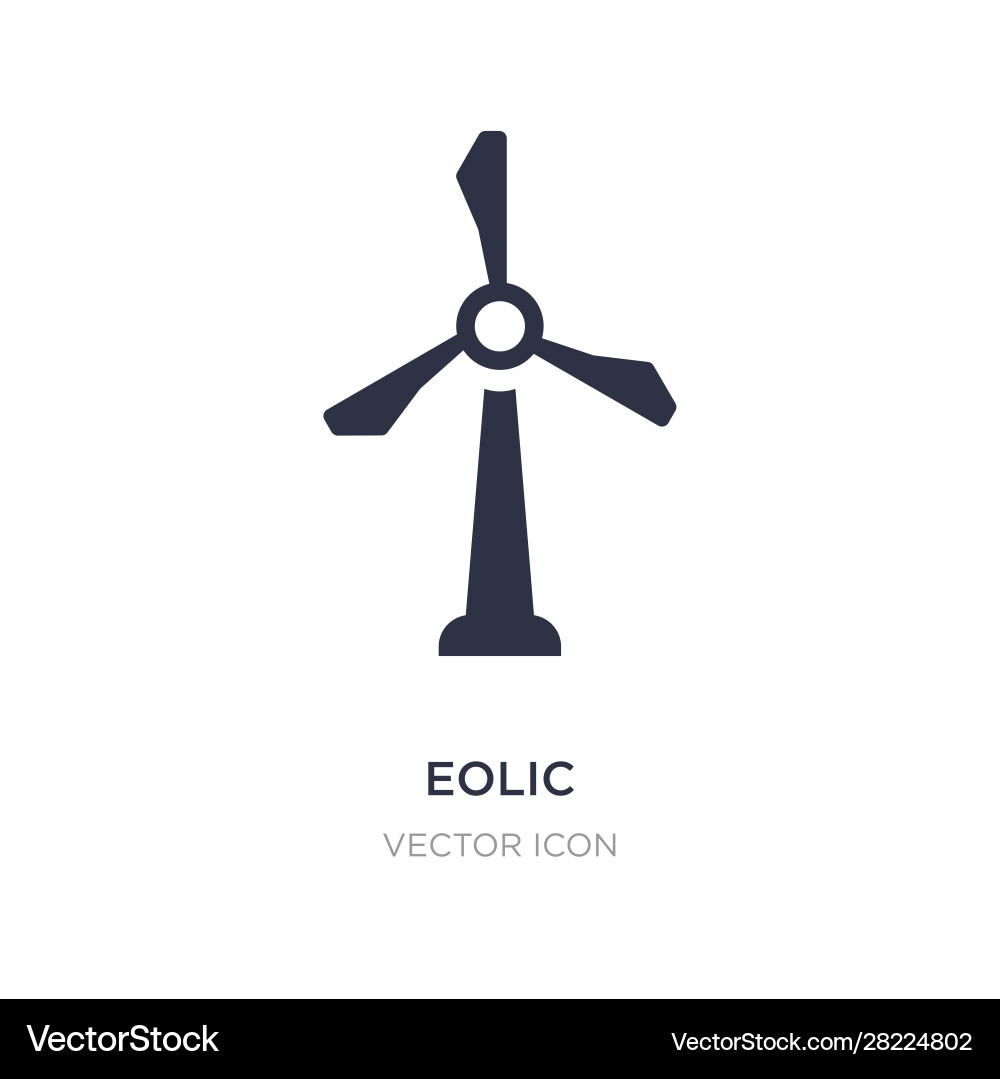 Eolic icon on white background simple element Eolic icon on white background simple element vector image