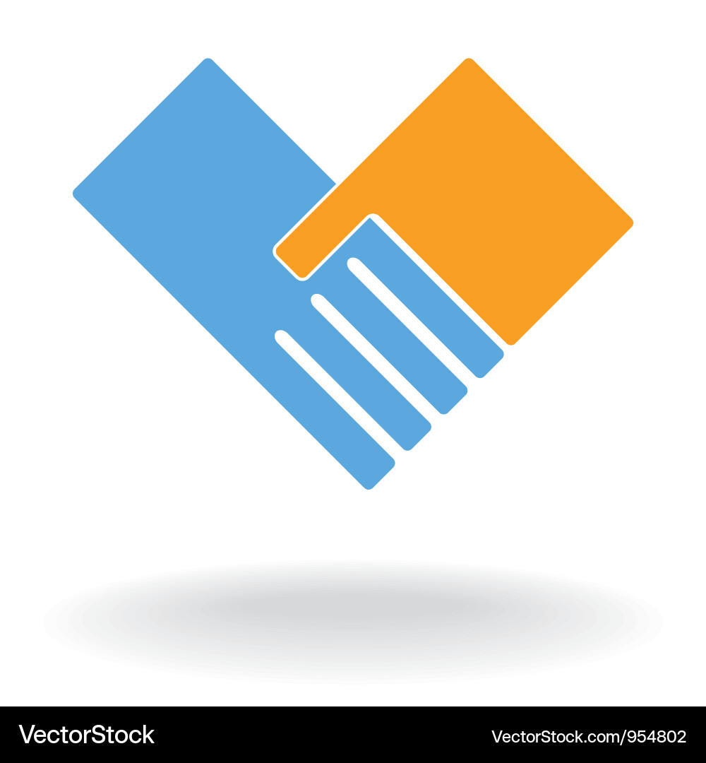 Hands in Support - Unity & Connection Vector Image