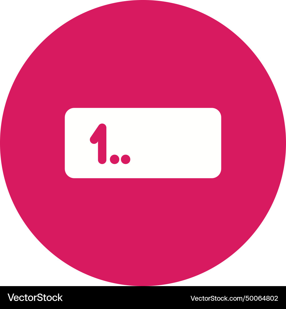 Input numbers icon image vector image