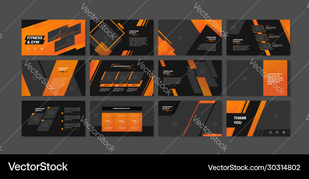 Minimal slides presentation background template Minimal slides presentation background template vector image