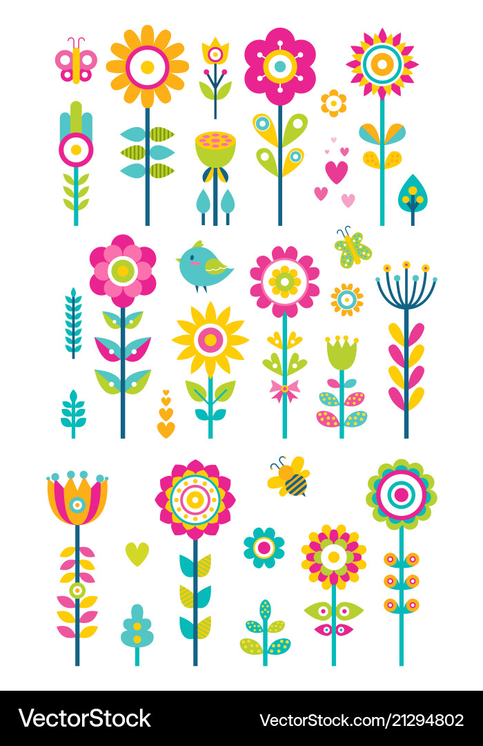 Spring Bloom Collection vector image