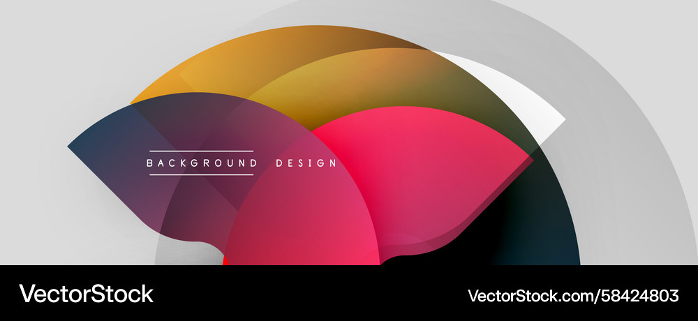 Abstract colorful layers create dynamic visual Vector Image