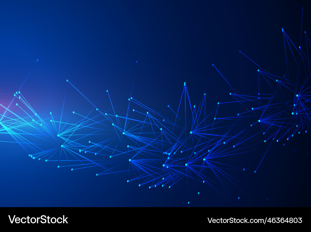 Abstract technology background with connecting Vector Image