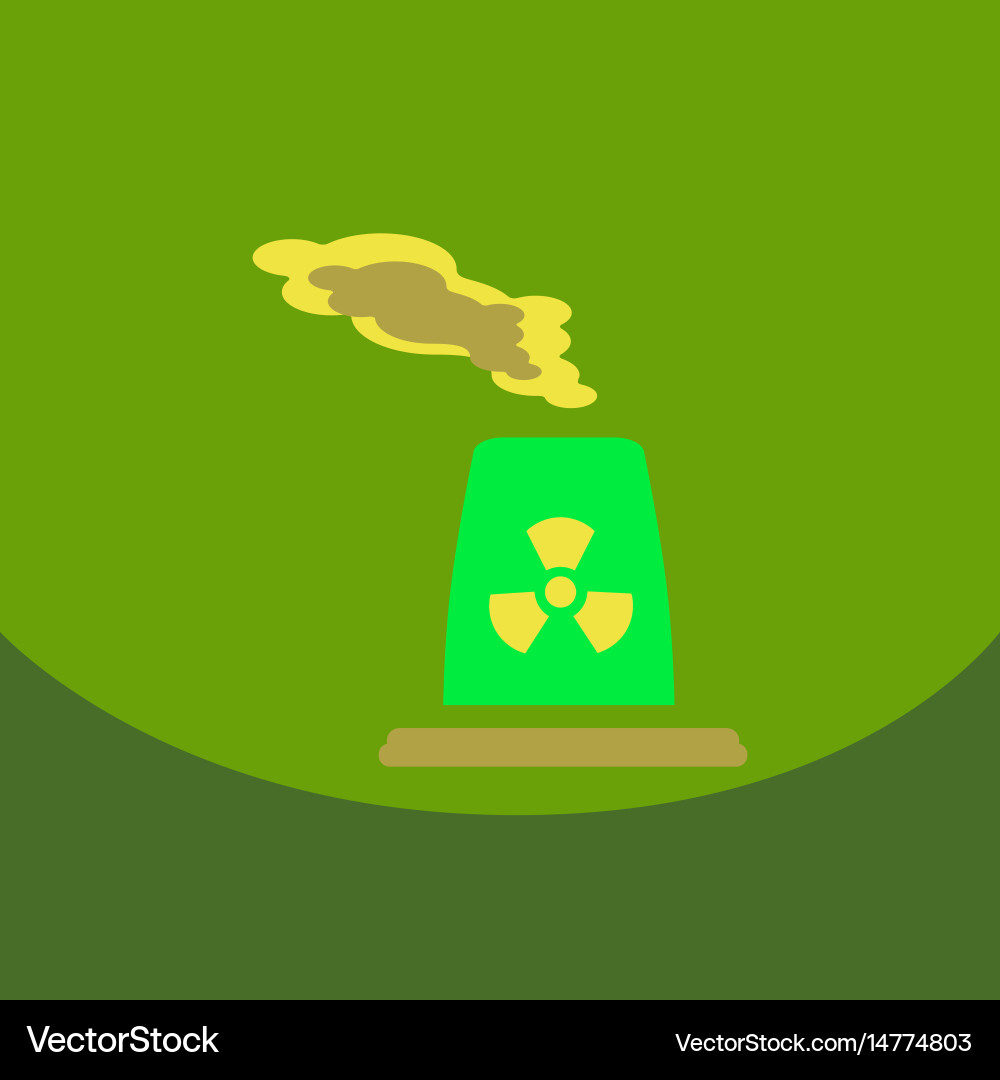 Black smoke floating from multiple smokestack Vector Image