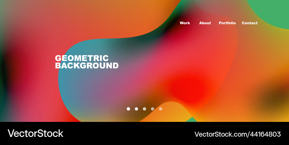 Flowing gradient colors and round elements Flowing gradient colors and round elements Vector Image