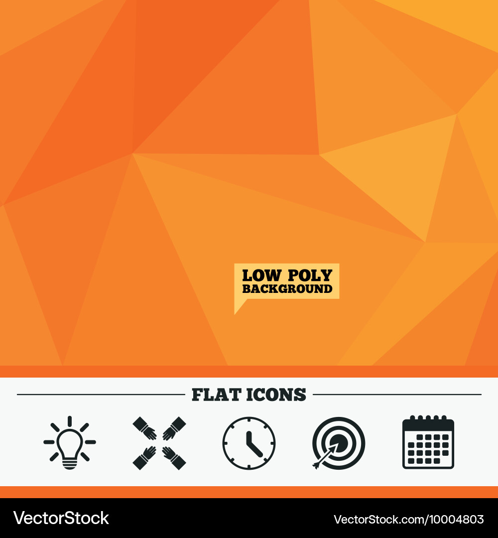 Lamp idea and clock time target aim vector image
