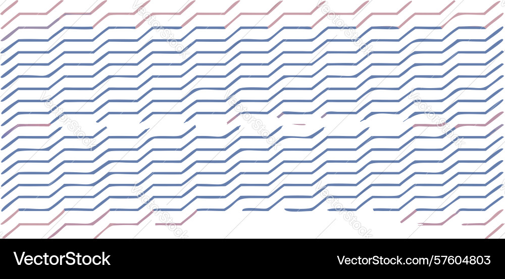 Minimalist wavy line geometric pattern design vector image