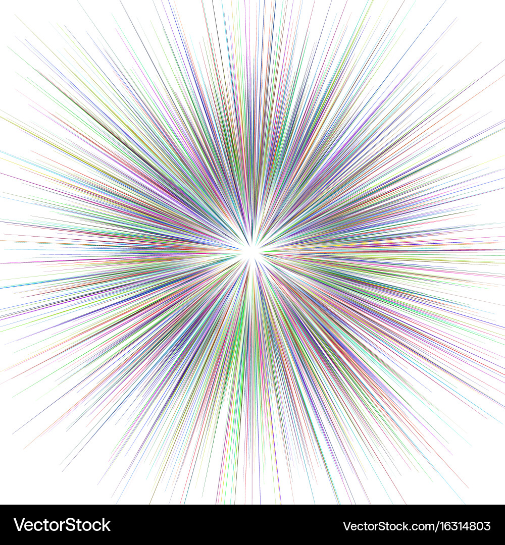 Multicolored Explosion Background vector image