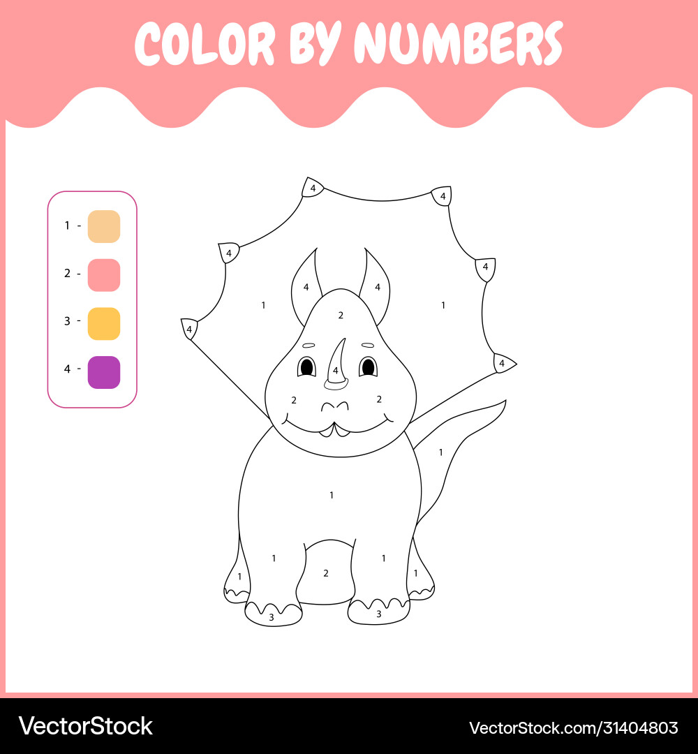 Numbers gamegame for childrendinosaur Numbers gamegame for childrendinosaur vector image