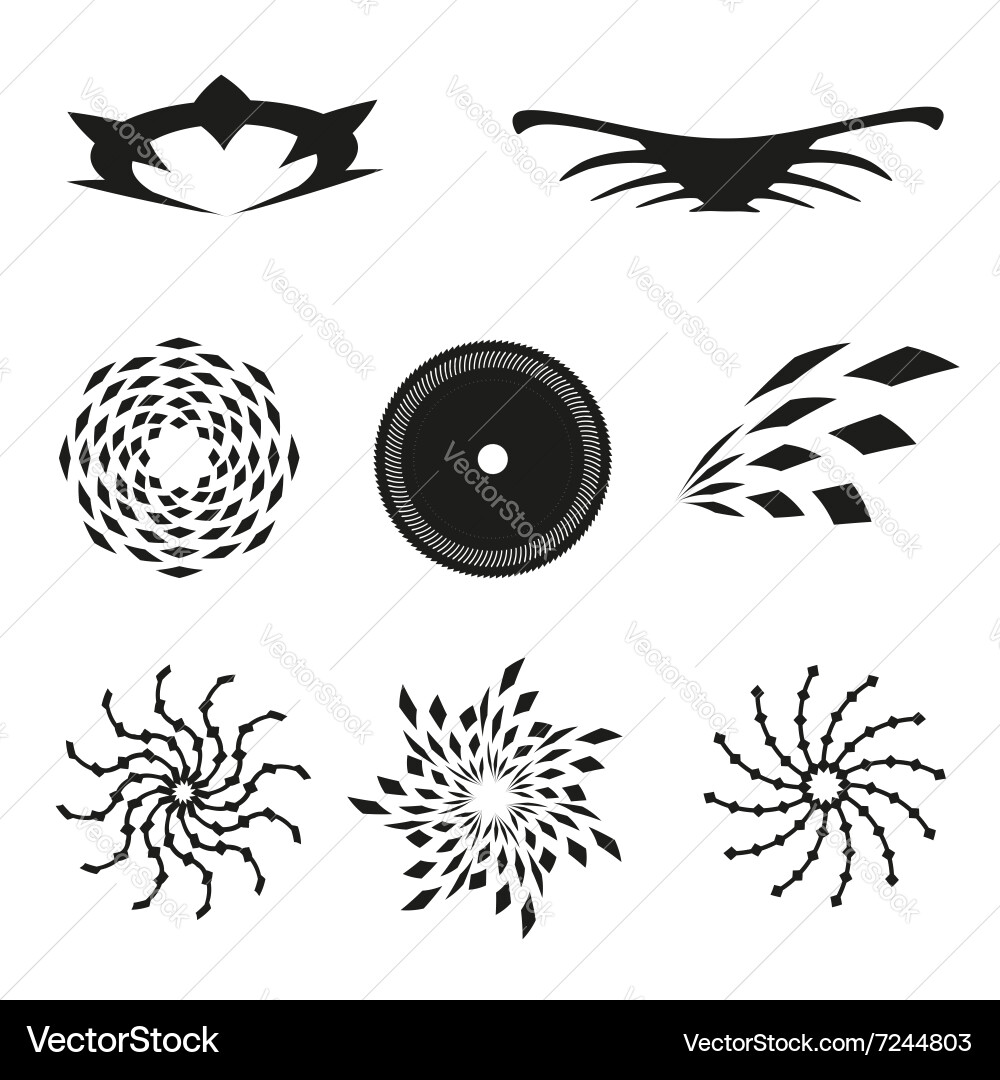 Set of elements for design vector image