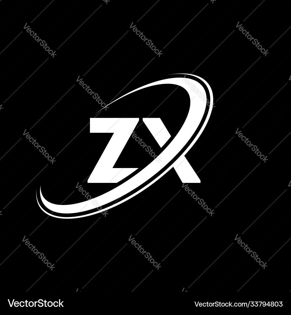 Zx z x letter logo design initial – Royalty-Free Vector | VectorStock