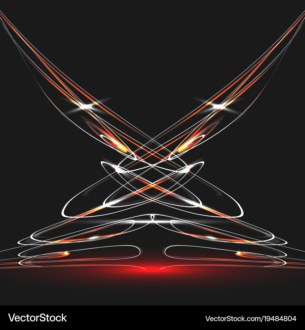 Abstract form glow effect concept Vector Image