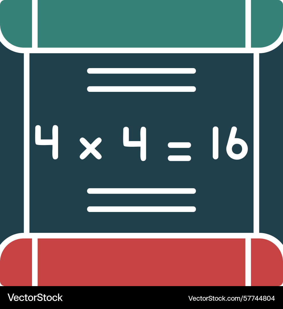Arithmetic glyph multi color icon Vector Image