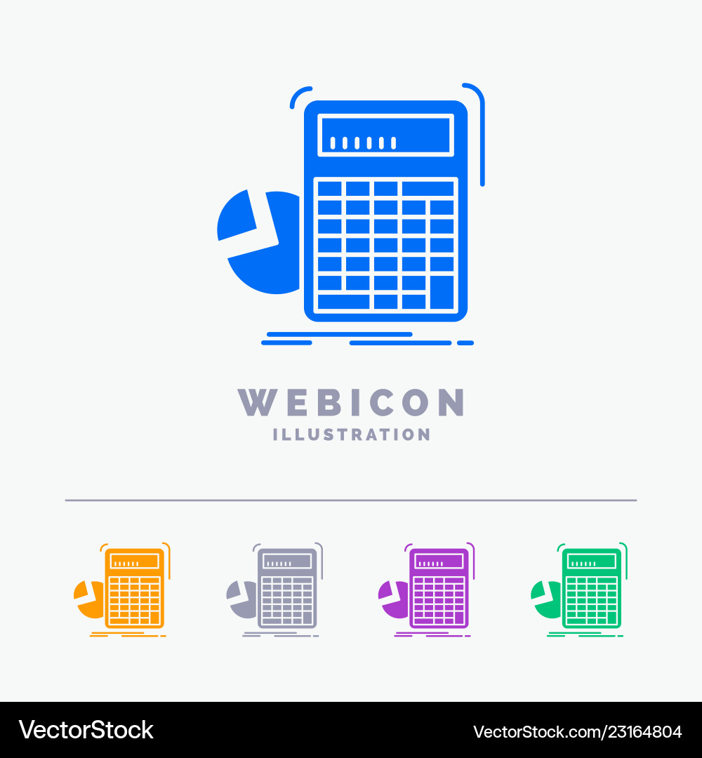 Calculator calculation math progress graph 5 Calculator calculation math progress graph 5 Vector Image