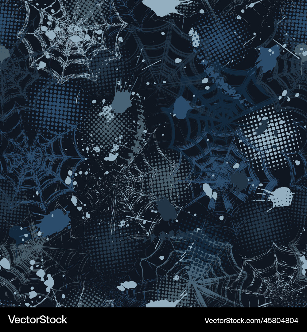 Camouflage pattern in grunge style with spiderweb Camouflage pattern in grunge style with spiderweb Vector Image