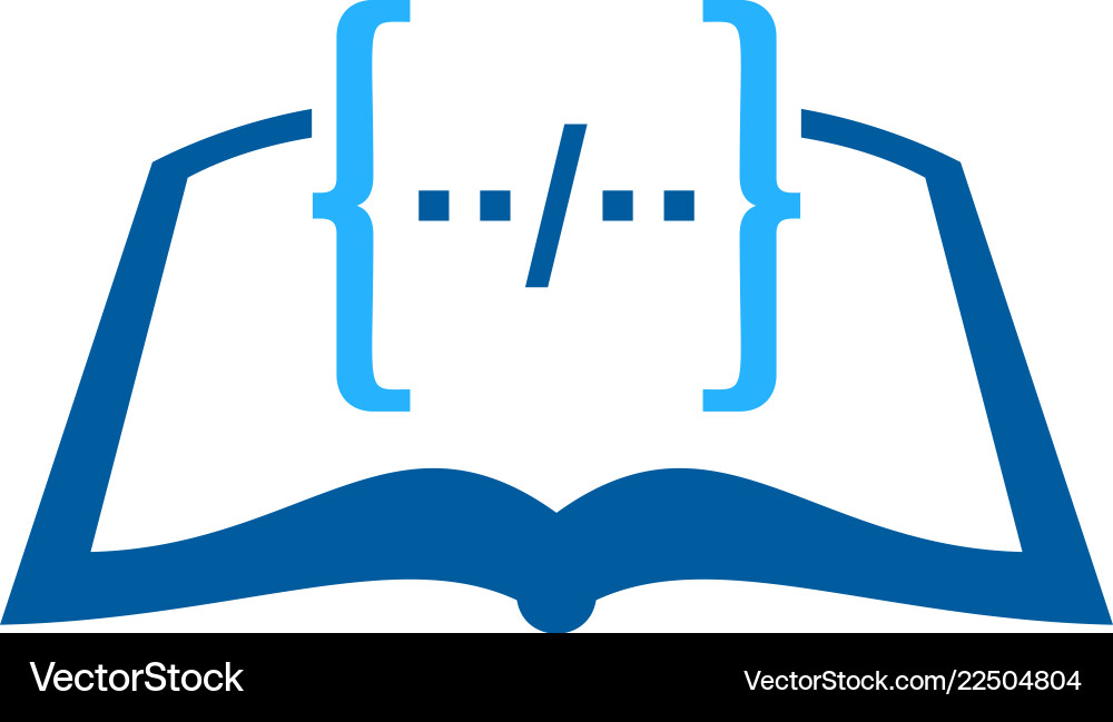 Codebook Logo - Software & Tech vector image