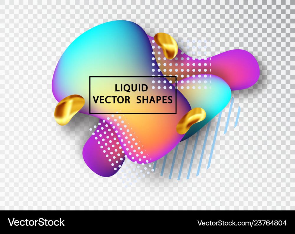 Fluid Abstract Shapes Layout vector image