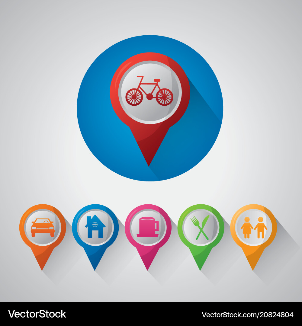 Gps navigation application Gps navigation application vector image