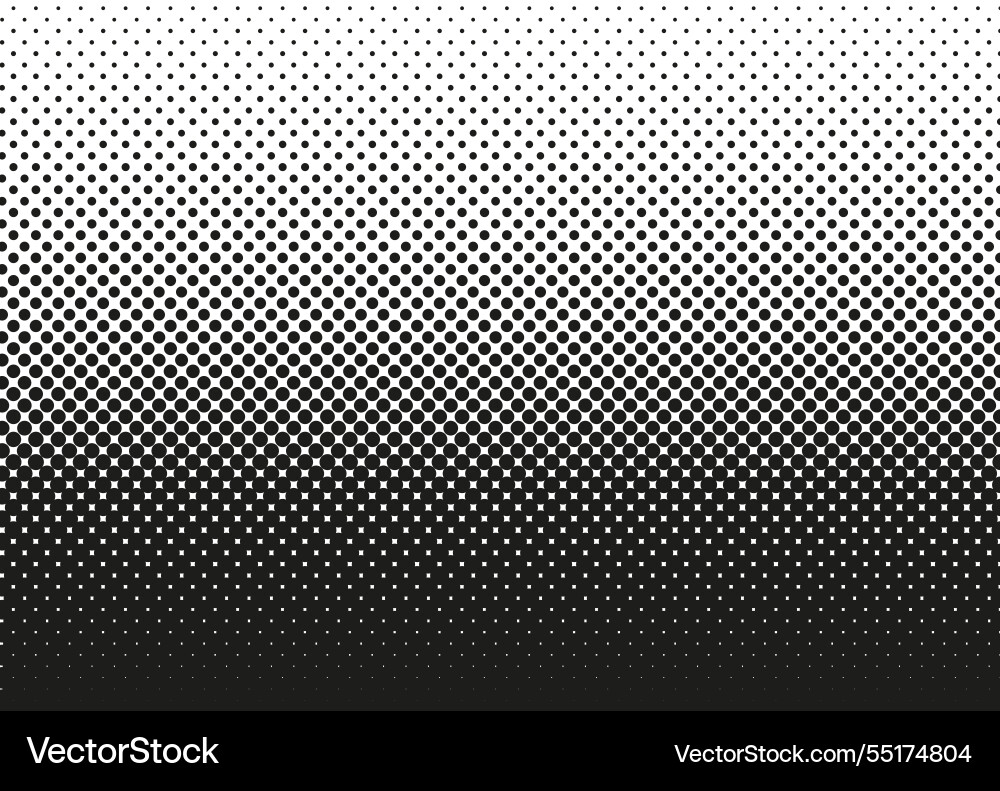 Half tone horizontal pattern pop art dots Half tone horizontal pattern pop art dots vector image